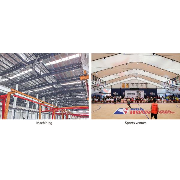 Large Industrial Fans For Workshop Large HVLS Fans With Anti-Collision Blades