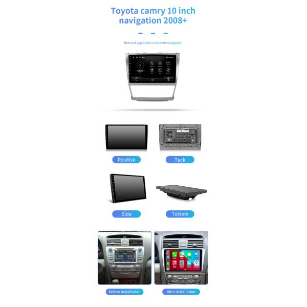 HD Multimedia 10.1 Inch Android 12.0 Car Stereo Radio BT WIFI Car DVD Player For Toyota Camry 2008