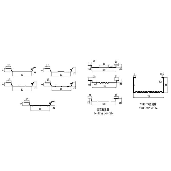 Light Steel Stud And Track Roll Forming Machine With Chain / Gear Box Driven System 45# Steel Rollers C Channel