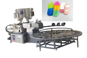 China Automatic Single / Double Color Shoe Sole Making Machine Two Density wholesale