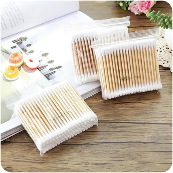 Quality Good Softness Medical Cotton Swab , Hygiene 100% Cotton Tipped Swabs for sale