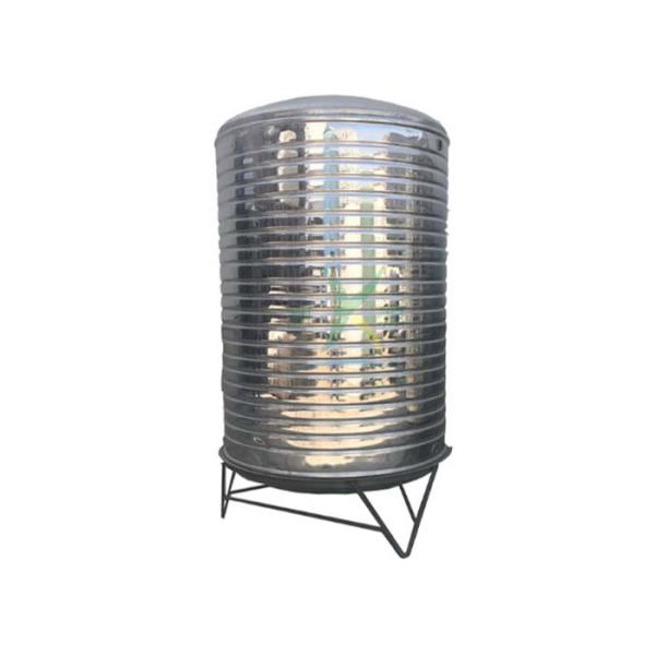 Round Insulated Stainless Steel Water Tank / 304 Cold Water Storage Equipment Customized