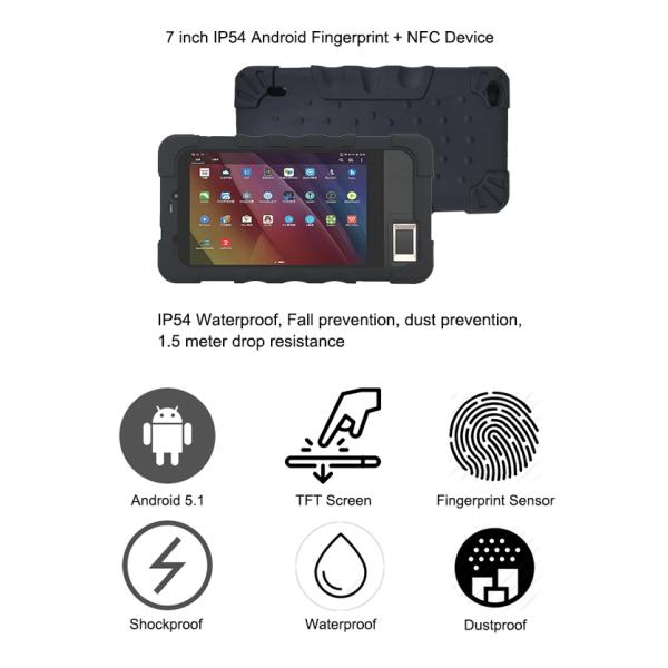 Cost-effective 2+16G 7 inch Touch Screen Android Handheld Terminal FP07
