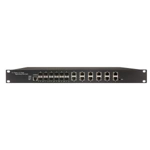 China 24 Port Gigabit L2 Managed Switch 12 rj45 12 sfp 1U Rack-mount Ethernet Switch OEM/ODM on sale