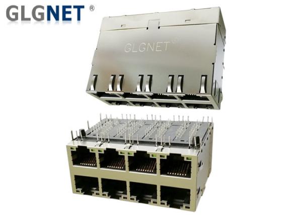 Multiple Port 10G RJ45 2x4 Through Hole 10G Base - T Integrated Transformer