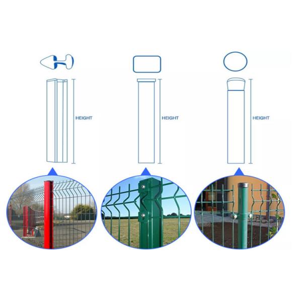 Q235 3D Garden Fence 2.4m High V Mesh Security Fencing Low Carbon Steel