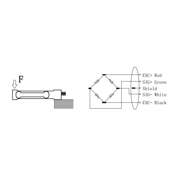 100g Aluminum Single Ended Beam Load Cell , 15v 200g Load Cell