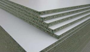 PMDI Glue Blue Moisture Resistant Particle Board , Formwork Particle Board Cover Sheets