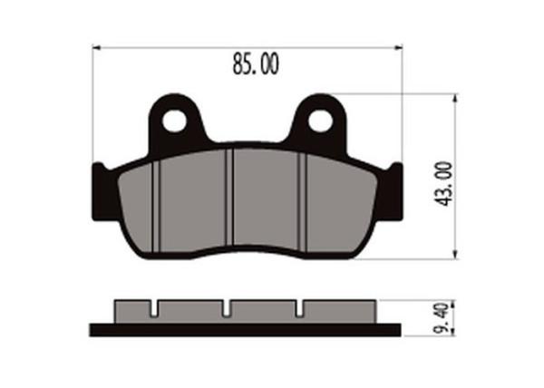 Quality Motorcycle Brake Pad Set for Honda KTT, CBF150 for sale