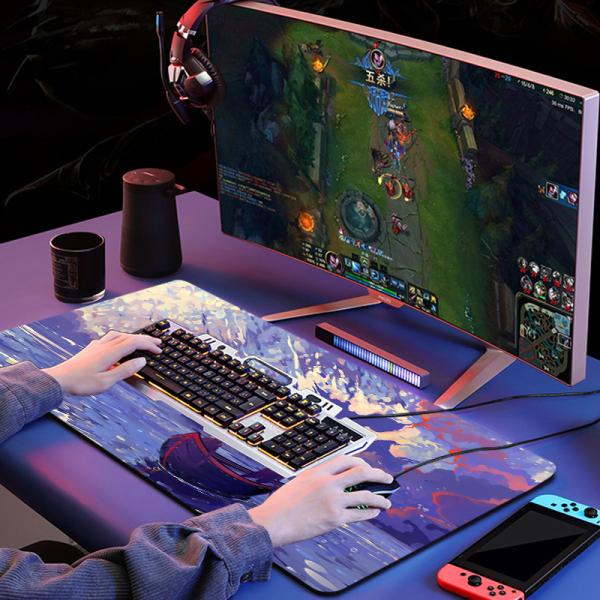 Private Mold XYDAN Custom Logo Rubber Gaming Mouse Pad with CMYK Sublimation Printing