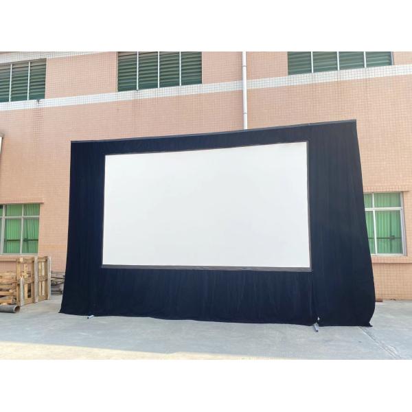 180 Inch 16:9 Ratio Dual Vision Front & Rear Projection Fast Fold Projector Screen With Skirt
