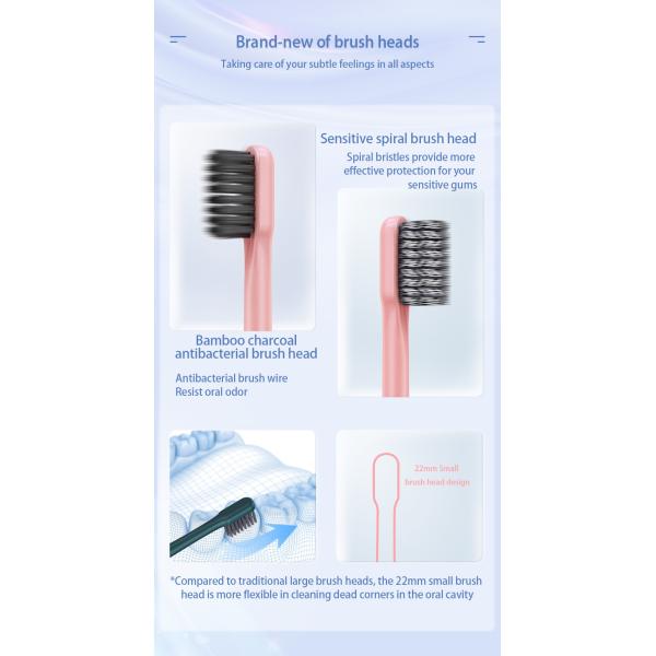 Waterproof IPX7 DuPont Brush Heads Smart Electric Toothbrush With UV Sterilizing