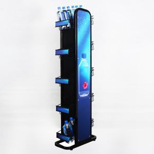 China Retail Store Supermarket Metal Soda Water/Jams Bottle Wine Display Stand Versatile Beverage Rack on sale