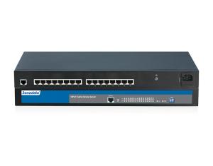 RS-232/485/422 To Ethernet Serial Port Server , Rack Mounting 16 Port Serial Server