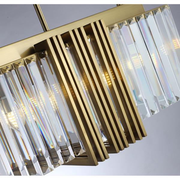 Rectangle Led Crystal Chandelier Dining Room Creative Design dining table light(WH-CY-199)