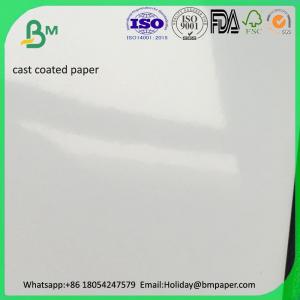 China High glossy 60 gsm cast coated paper with the application of printing wholesale