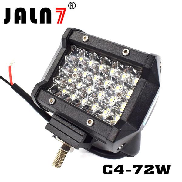 LED Light Bar JALN7 72W 4Rows Combo Beam LED Driving Lamp Super Bright Off Road Lights LED Work Light Boat Jeep