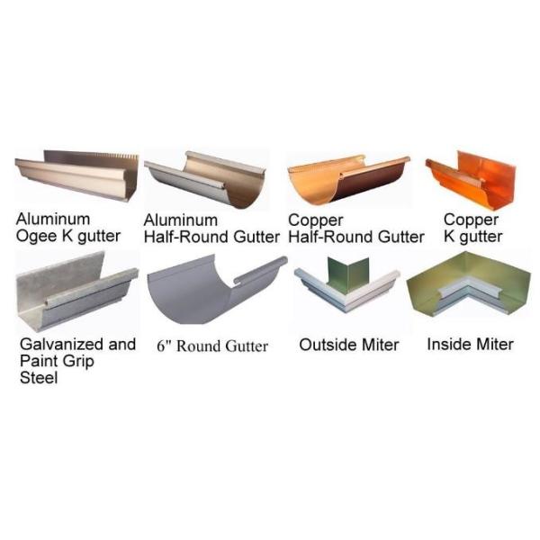 Gutter Cold Roll Forming Machines For Portable Half Round Rainwater Valley