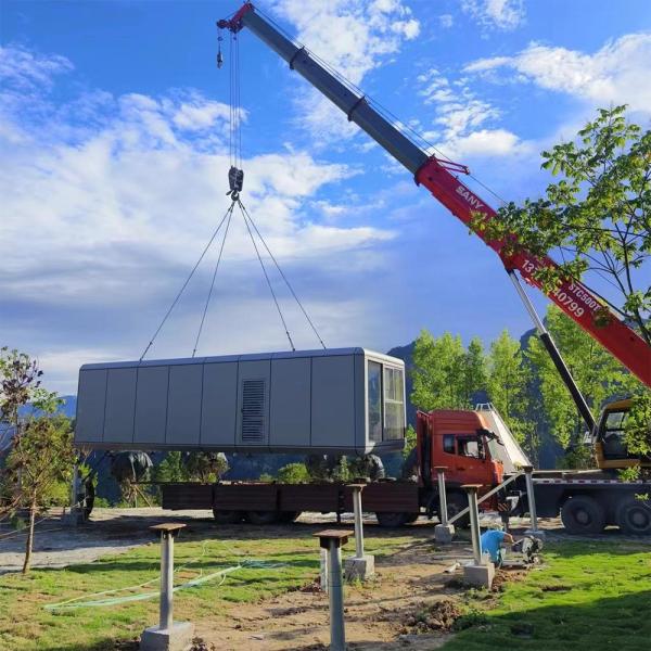 20ft 40ft Expandable Prefabricated Portable Steel Building for Home Office or Hotel Use