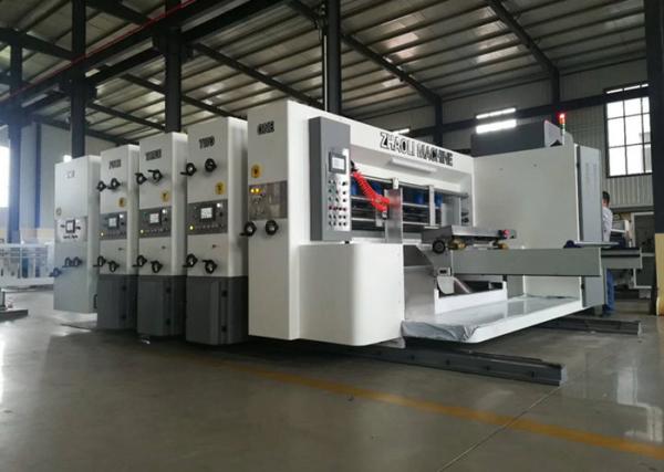 Quality Water Ink Flexo Printer Slotter Machine Adopt Frequency Variable Controller for sale