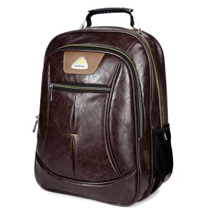Durable Simple Pu Leather Backpack , Fashionable Style Casual Leather Backpack