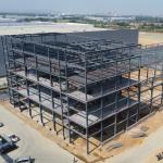 Multi Floors Steel Frame Car Parking Structure Q235B Q355B
