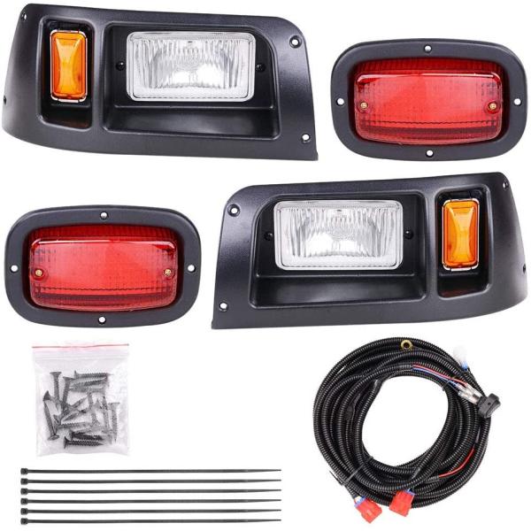 Club Car DS 1993-UP Model Halogen Golf Cart Headlights , DS Cart LED Tail Light