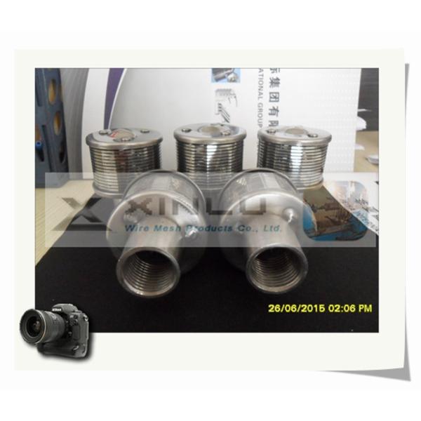 Stainless Steel Water Filter Nozzles Wrapped M24 Threaded 1 Ton Flow Rate
