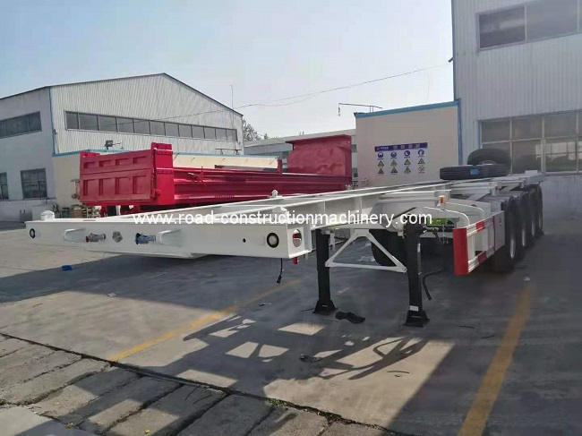 40ft Skeleton Container Frame Trailer 3 Axles 4 Axles Steel