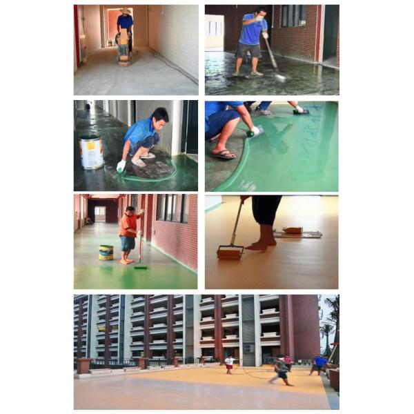 Waterproof Car Park Epoxy Flooring Single Color Anti Abrasion