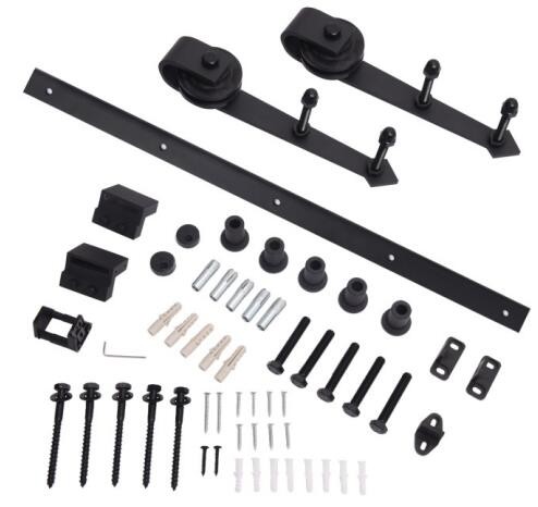 4.5 Ft 24 Inch Barn Gate Hardware 8' Interior Sliding Barn Door Hardware Traditional Style