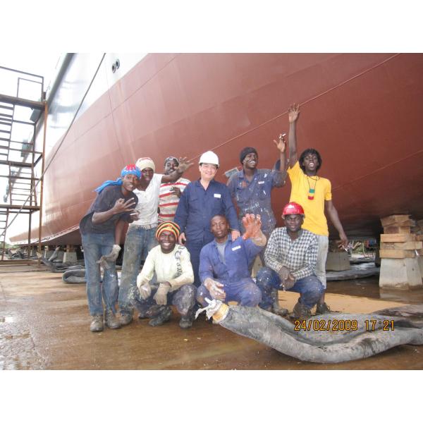 Inflatable D15*L20 Marine Rubber Airbag Caisson Lifting Heavy Duty Rubber Balloons