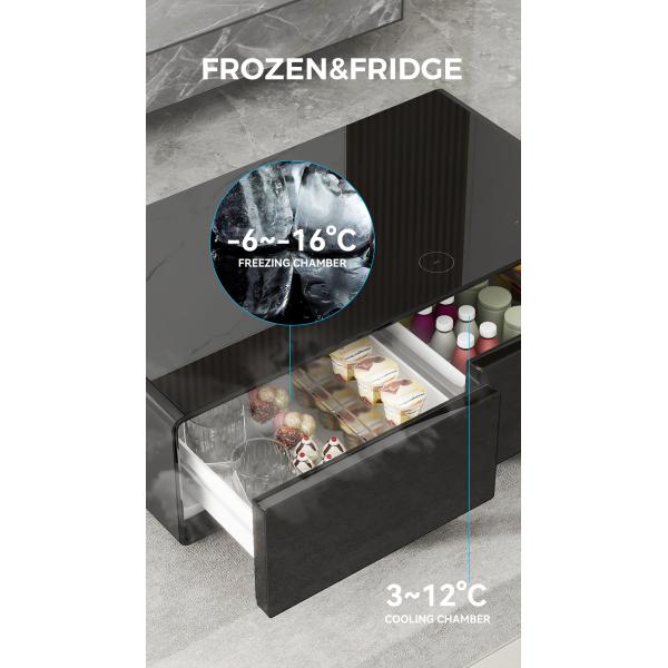 Coffee Table with Frozen Storage Drawers and Wireless Charging PRIMST Smart Furniture