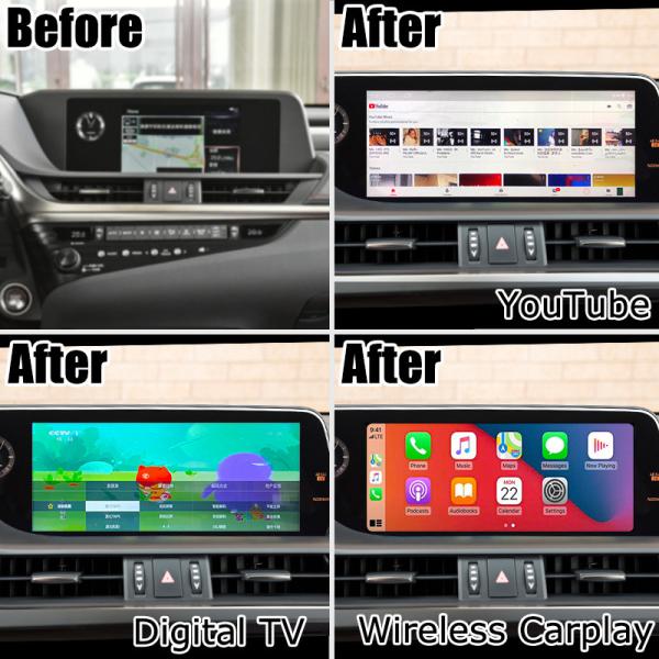 Lexus ES300h upgrade Touch Screen 12.3" Android Auto Carplay by Lsailt