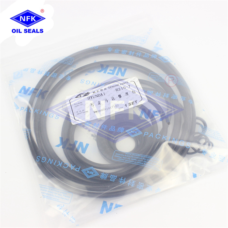 NKF Brand Brand Configuration Factory Supply Excavator R215-7 Travel Motor Parts Repair Service Seal Kit For HYUNDAI R215-7