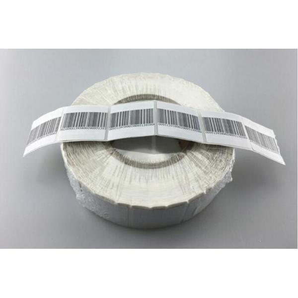 Frozen Label White EAS RF Label 4*4cm Copper Coated Paper / Glue / Aluminum Foil