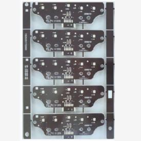 China HASL FR4 2 Layer Aluminum PCB Board 1.0mm Black Solder Mask wholesale