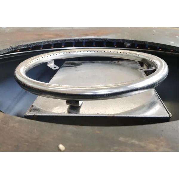 Black Painted Patio Steel Gas BBQ Grill Cooking Table For Outdoor Camping