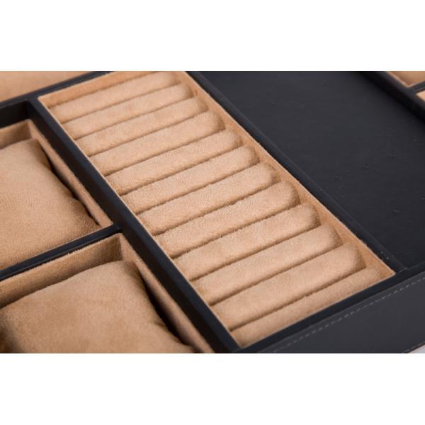 Minimalist Leather Jewelry Organizer Tray Customizable Storage For Wardrobes And Closets