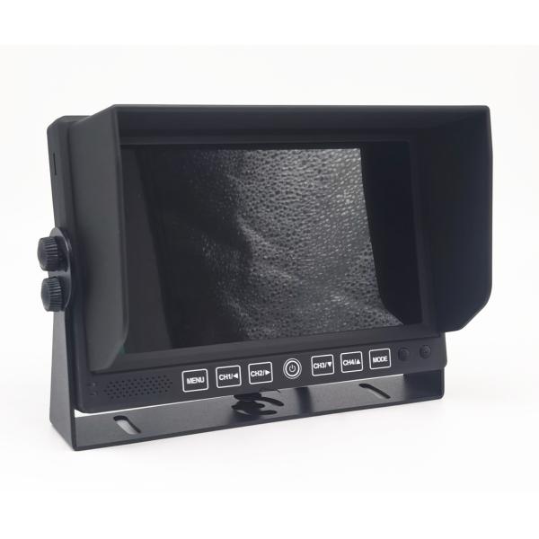 U Bracket Model 2 Channel 7inch Car Truck Monitor With Sunshade Rear View Backup