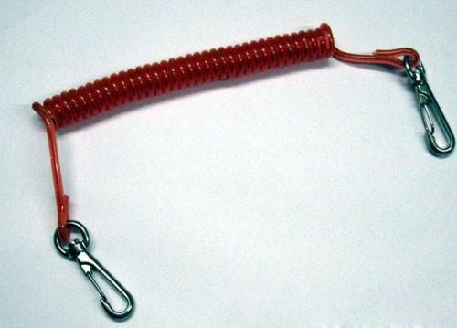 Quality Retractable red tool tether to secure valuable tool antidop anti-lost w/snap hooks for sale