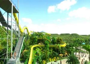 China Commercial Fiberglass Custom Water Slides Adult Stimulating High Speed Slide wholesale