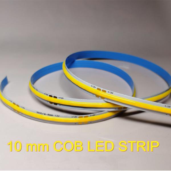 10mm COB Strip Led Tape low voltage led strip lights DC12V 24V 5 Meter CRI90 leds Cob Flexible Led Strip