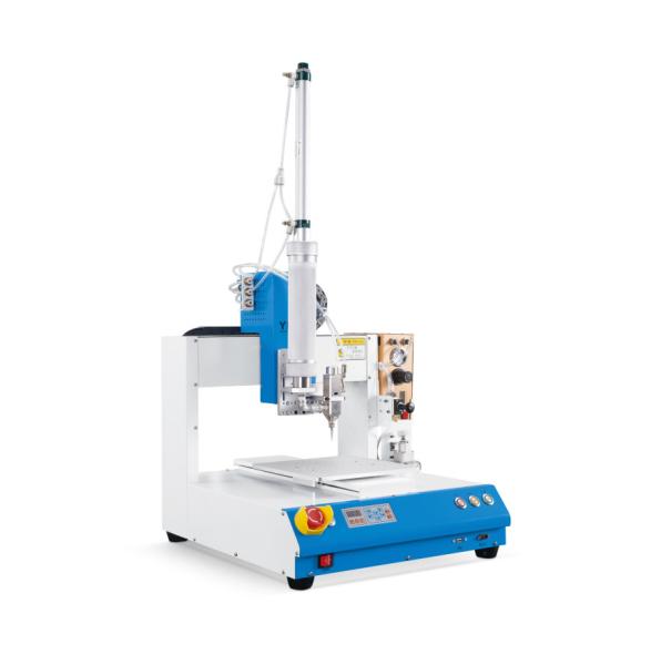 Quality Synchronous Belt CCD Desktop Glue Dispenser Machine 0.02mm Accuracy for sale