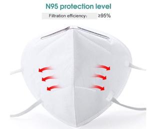 China White Surgical N95 Medical Mask Single Use N95 Breathing Mask With Valve on sale