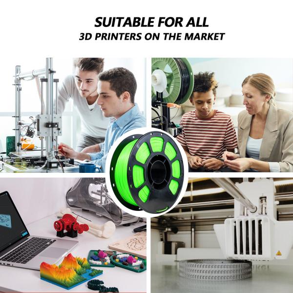 PLA+ Filament Temperature Color Change 1.75mm Green to Yellow FDM Forming Technology 3D Printing Filament