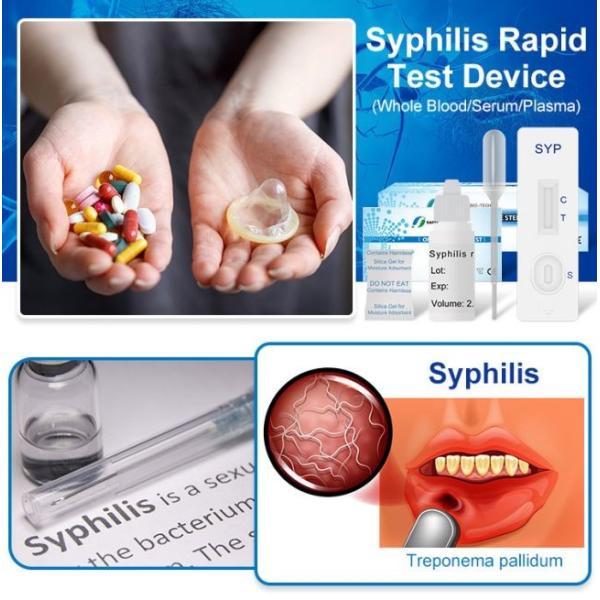 Accuracy 99% Infectious Disease Test Syphilis Rapid Test Kit 40 Tests/Kit CE