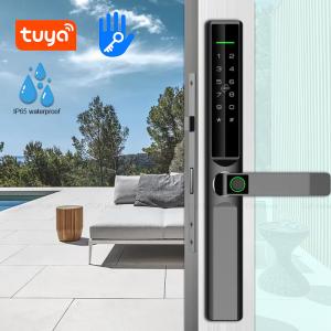 China Semi Automatic Sliding Door Lock Smart TTLock Fingerprint Code Card Access wholesale