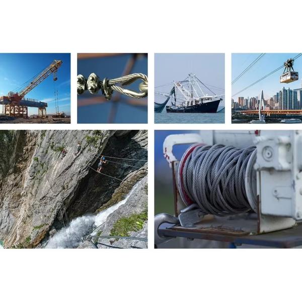 Hot Dipped Galvanized Steel Wire Rope for Power Cable Power Wire Grade Carbon Steel