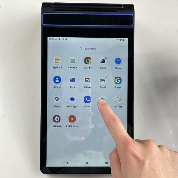 4G LTE Restaurant POS System Customized Mobile POS Terminal With Printer